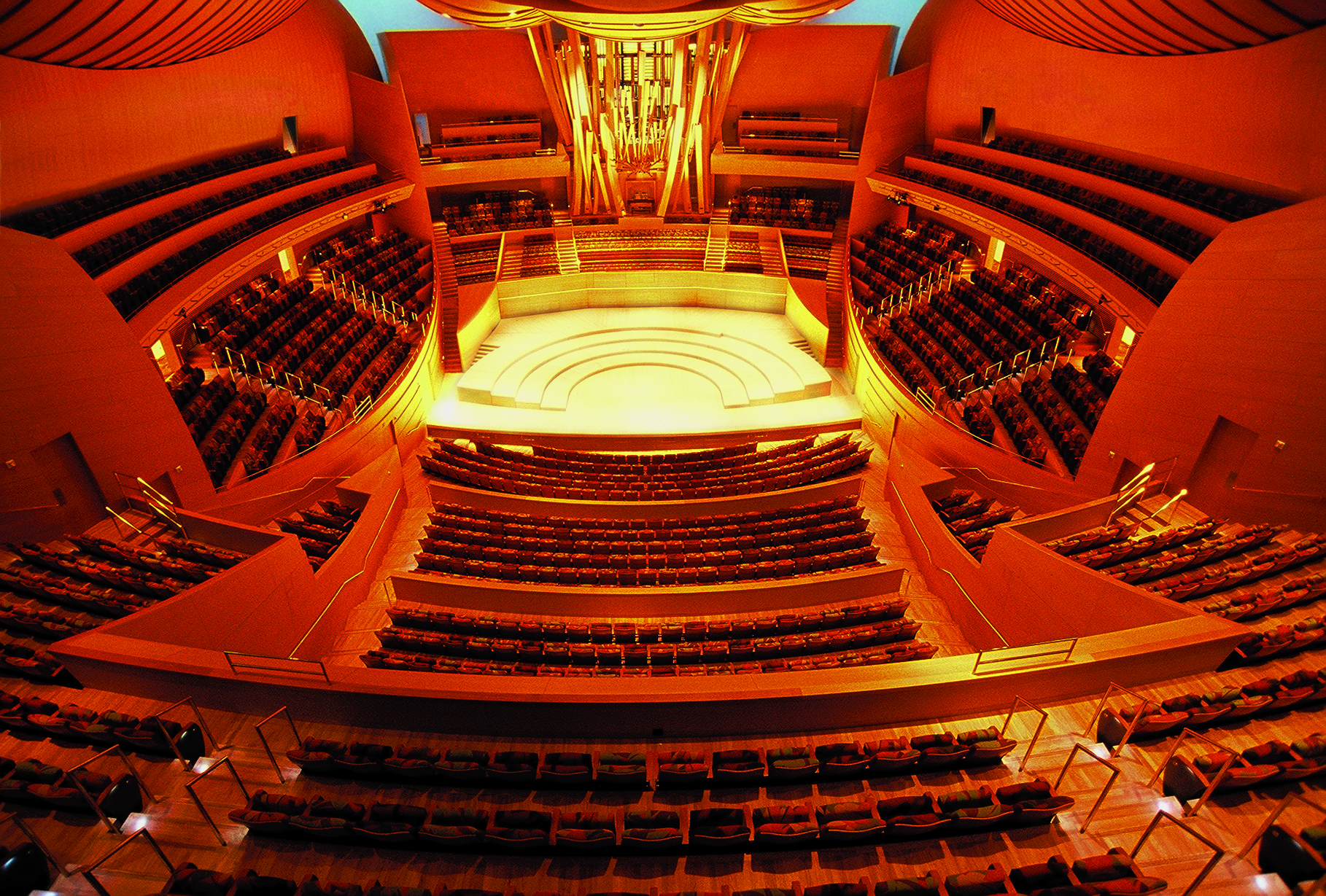 View from upper balcony