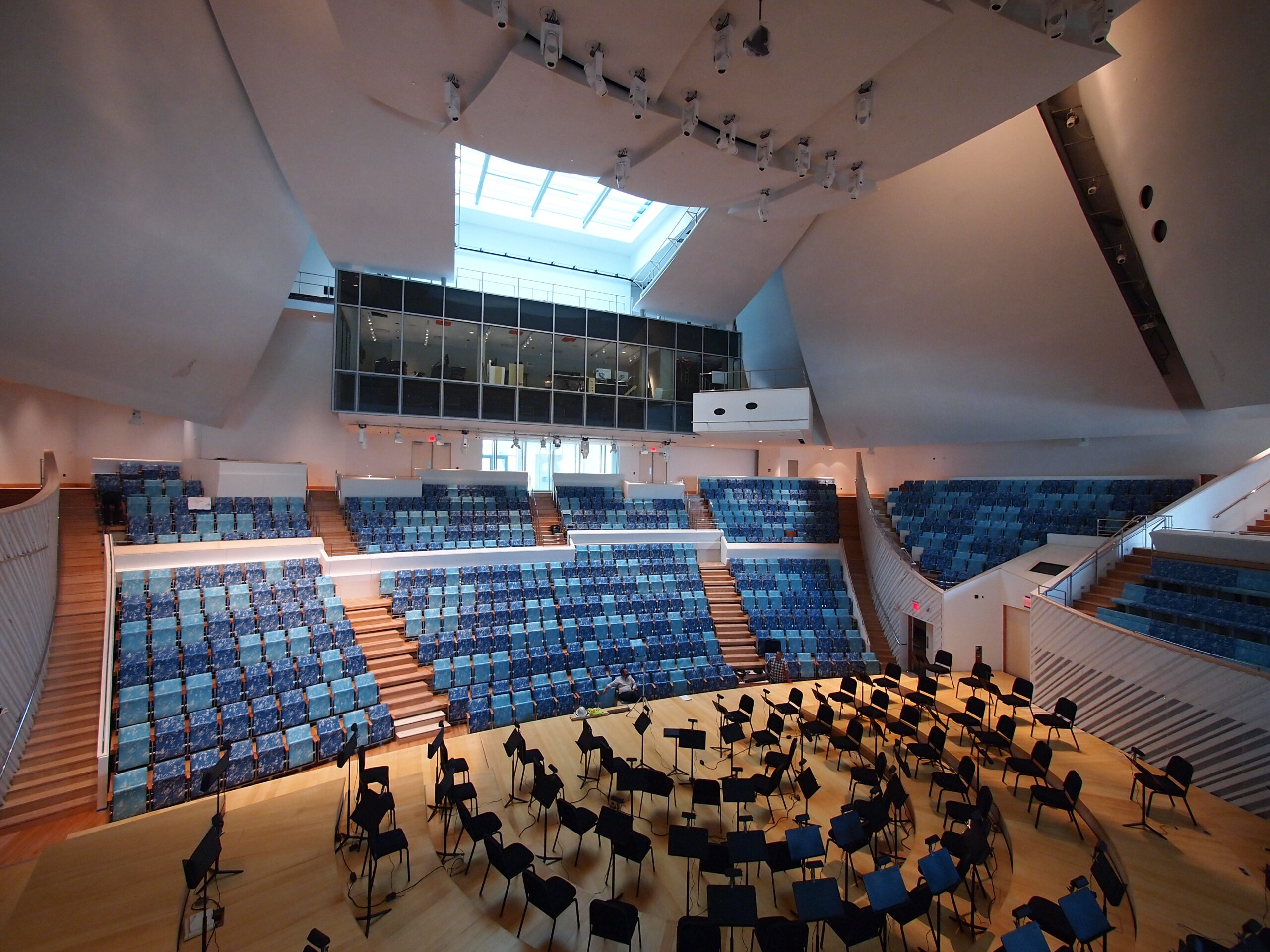 View from upstage performance platform