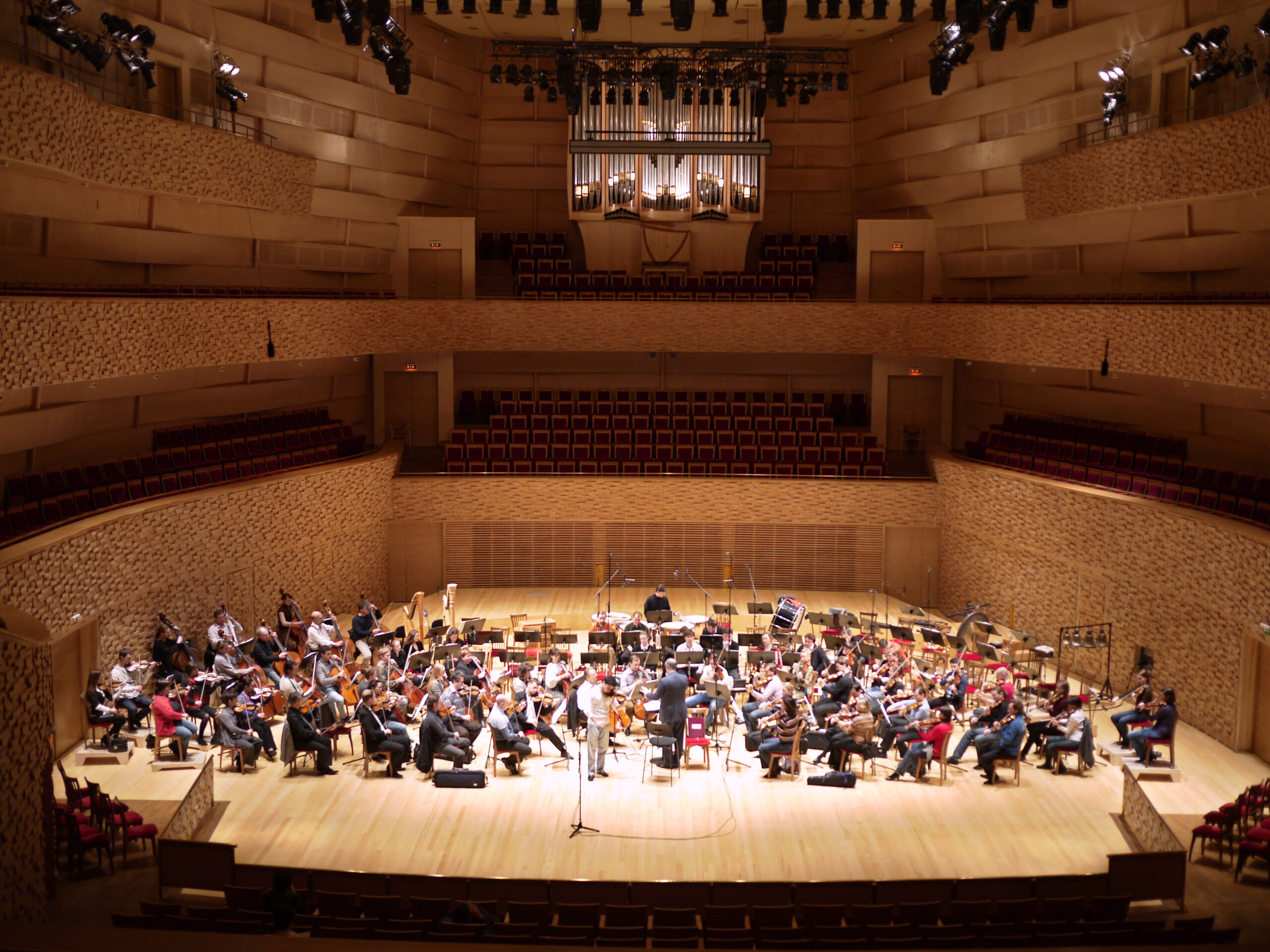 View from main audience area