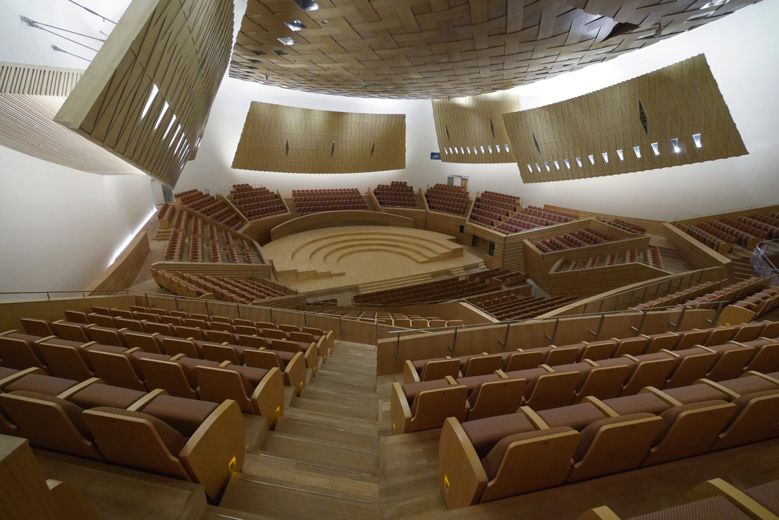 View from rear seating