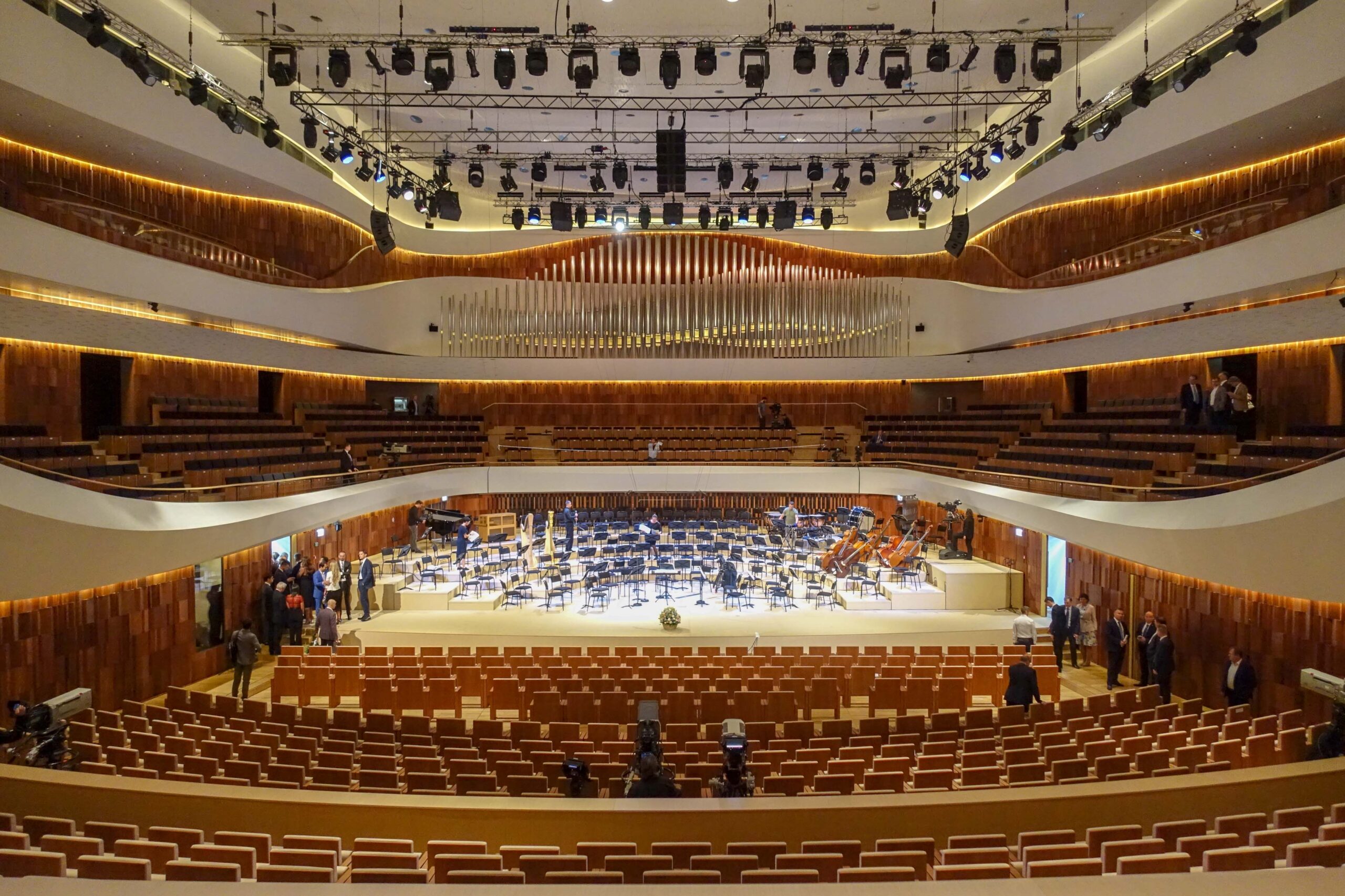 View from central seating tier