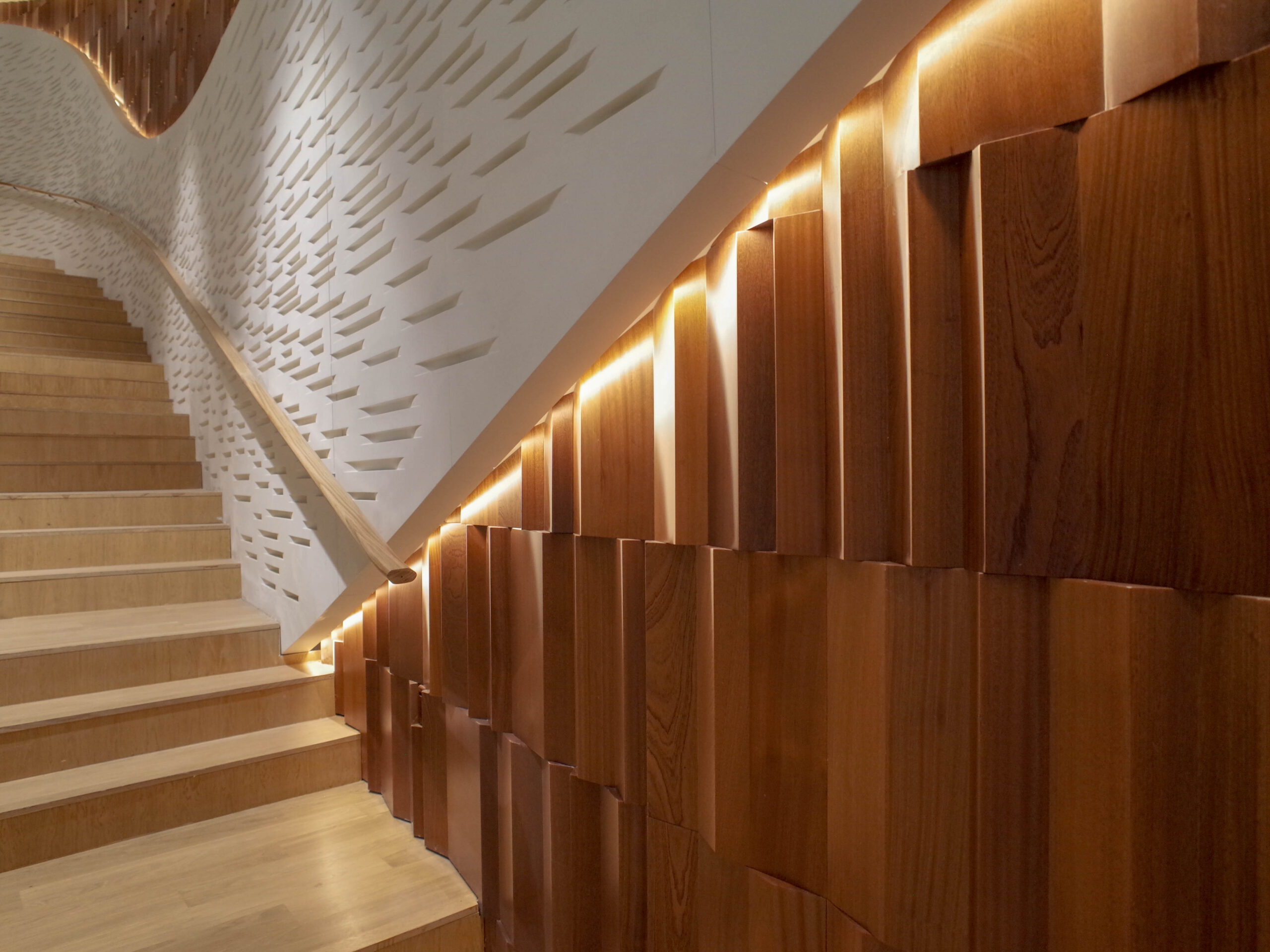 Surface textures on the walls