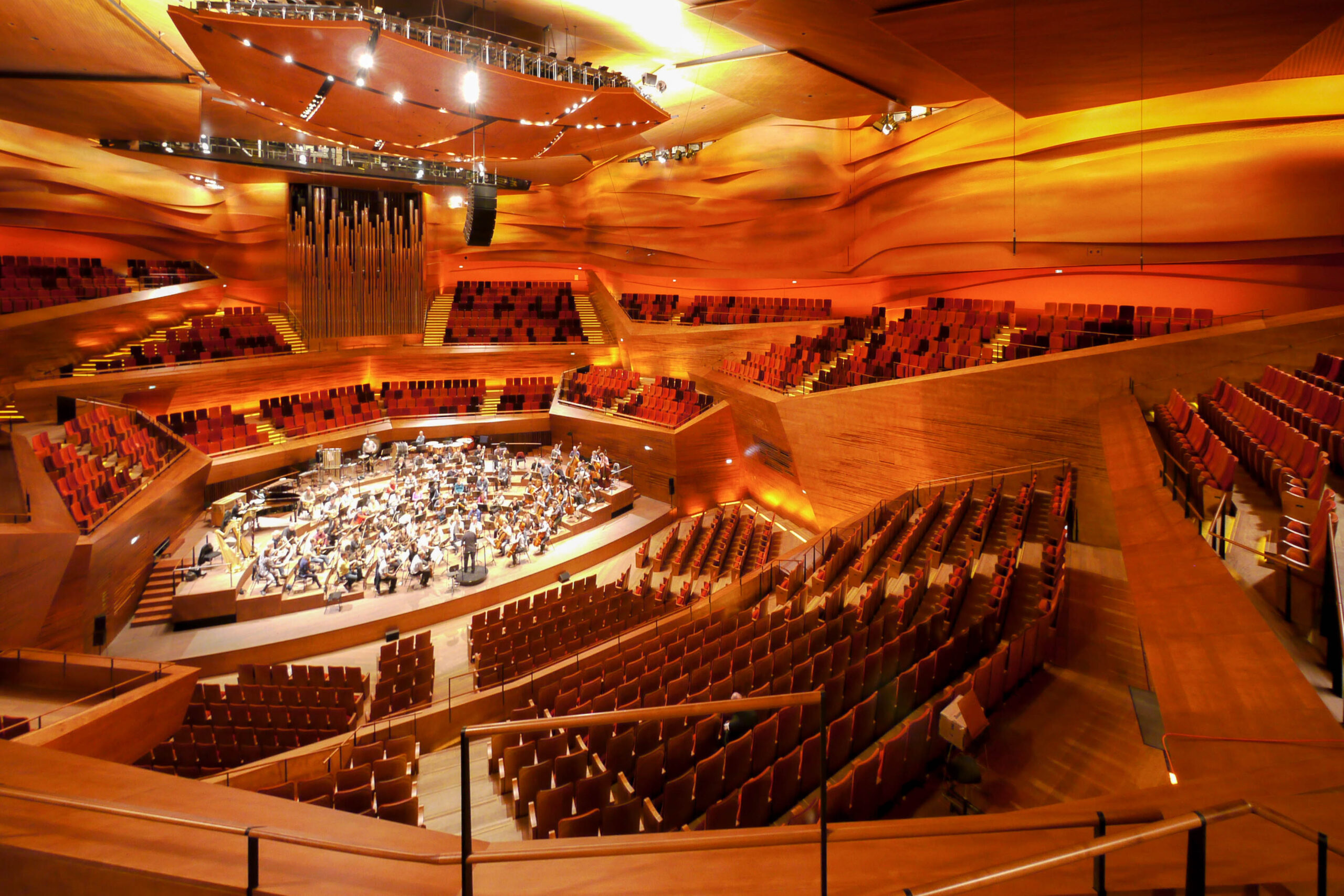 View from the main audience area
