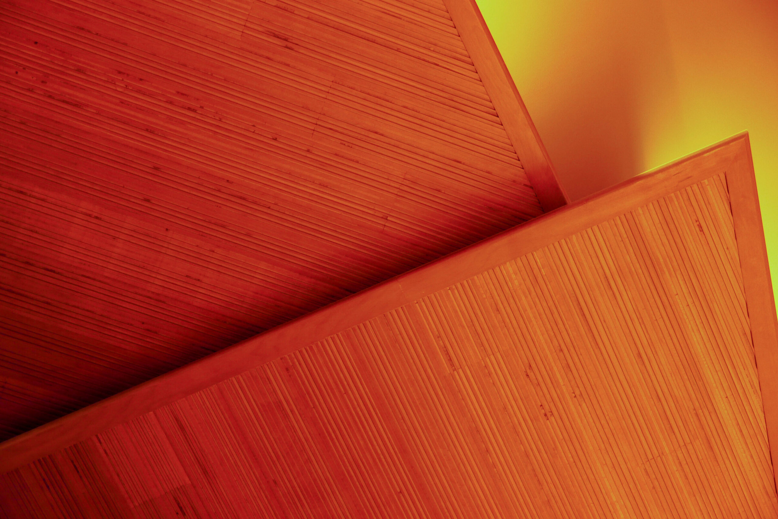 Shallow texture on ceiling panels