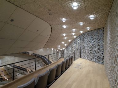 Surface texture and acoustically transparent organ grille