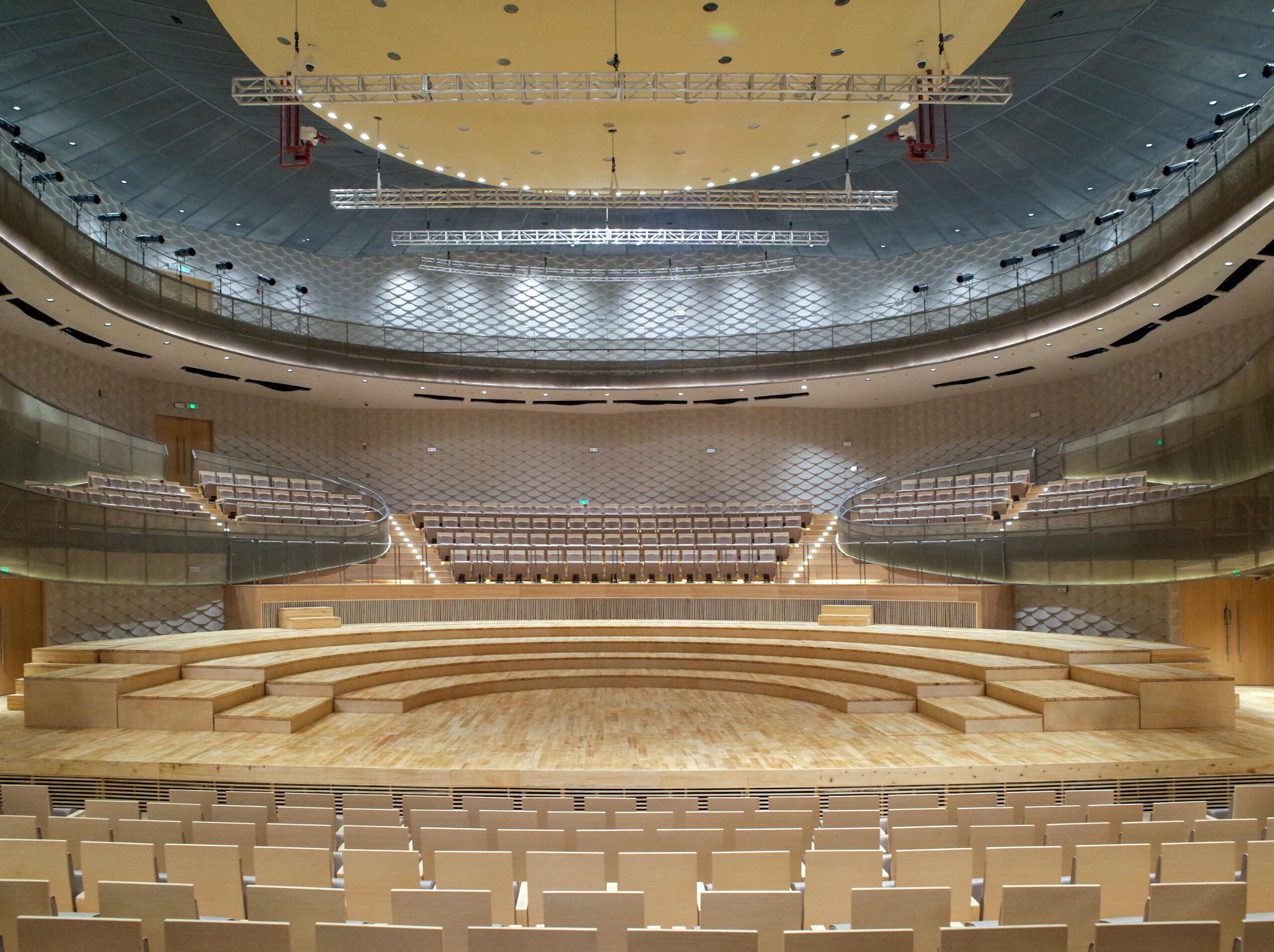 View from control room