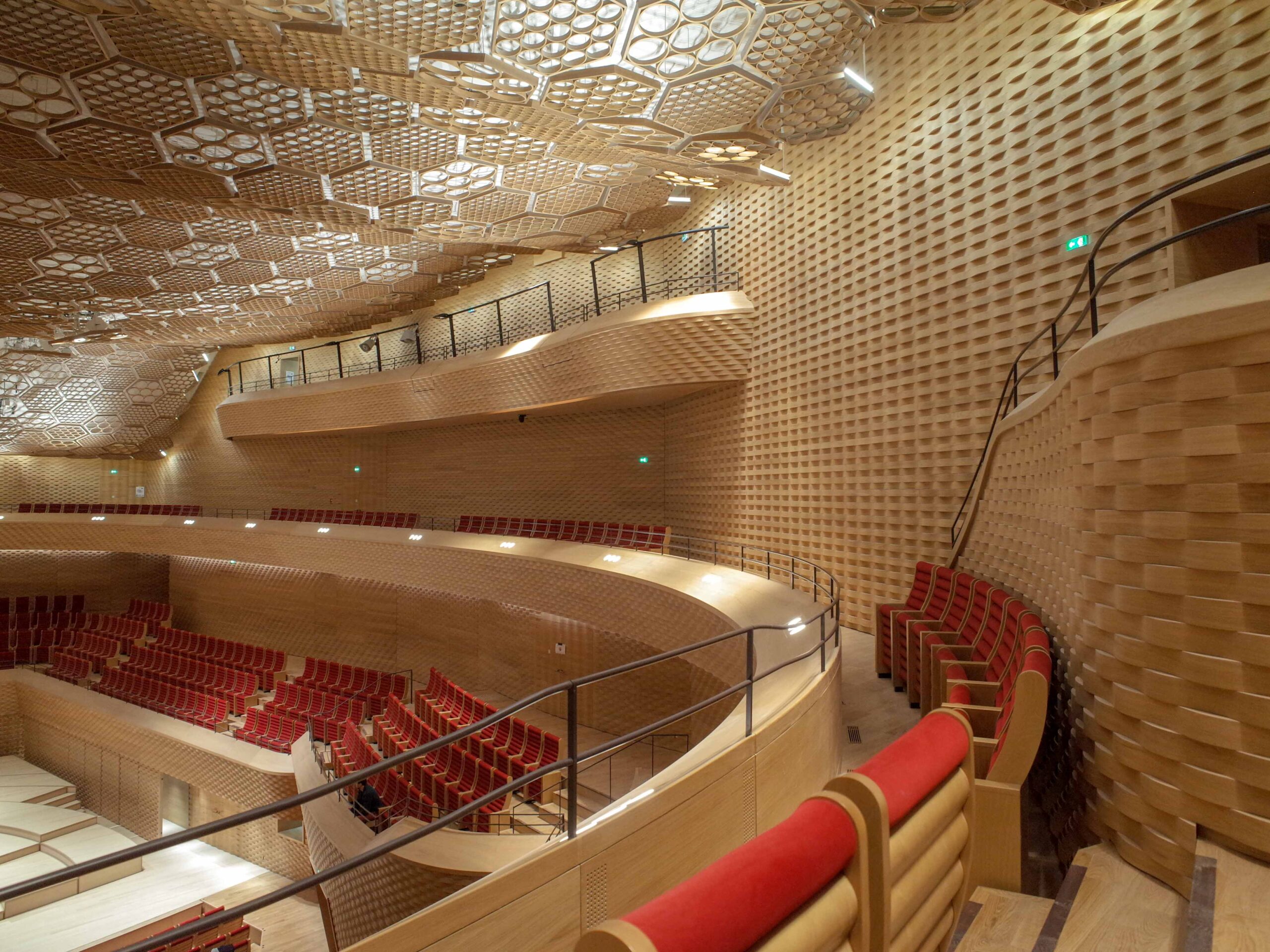 Surface texture and transparent ceiling array