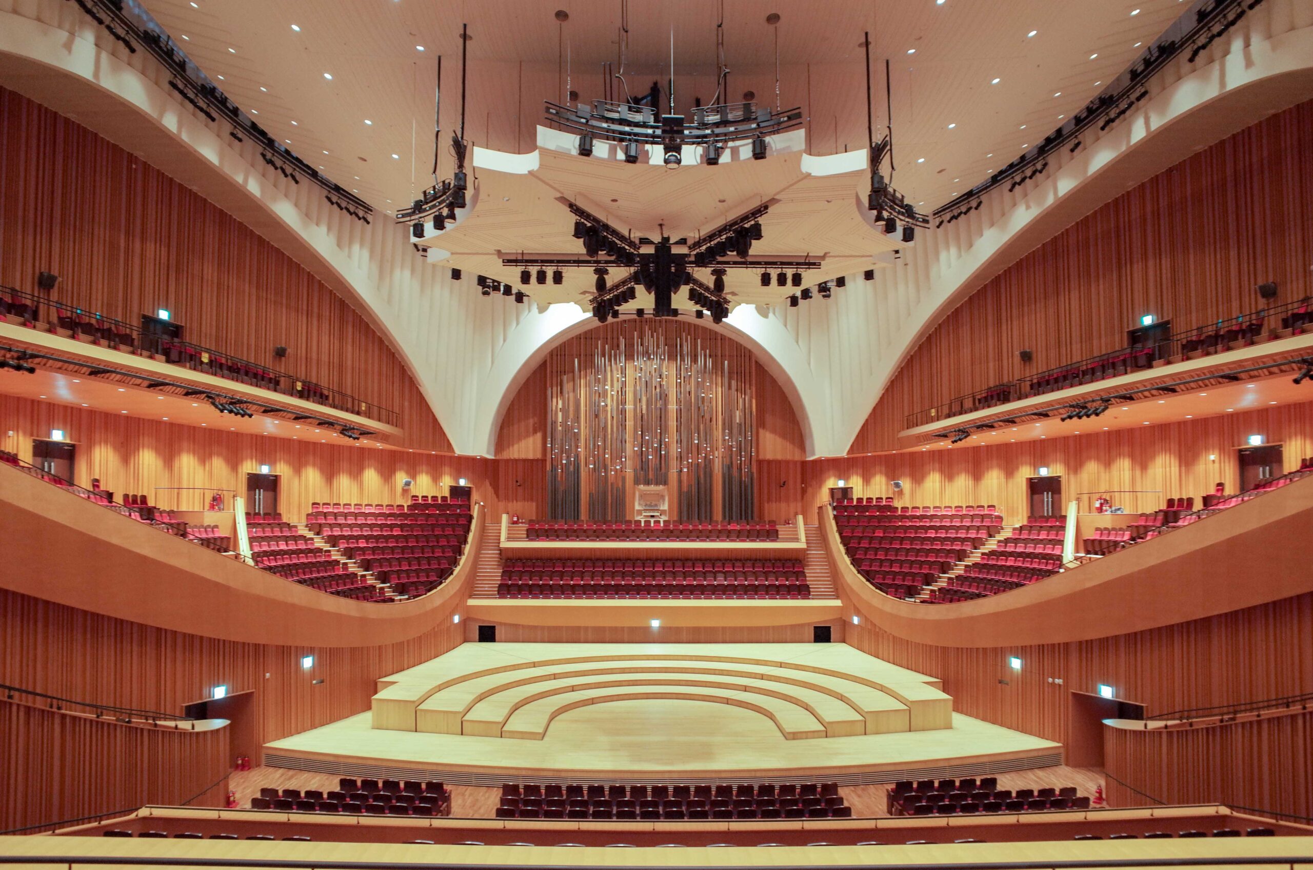 View from main level seating