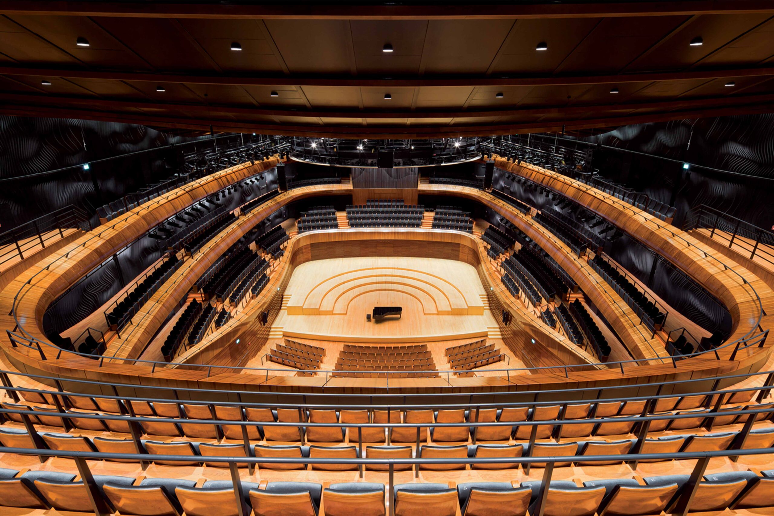 View from upper balcony