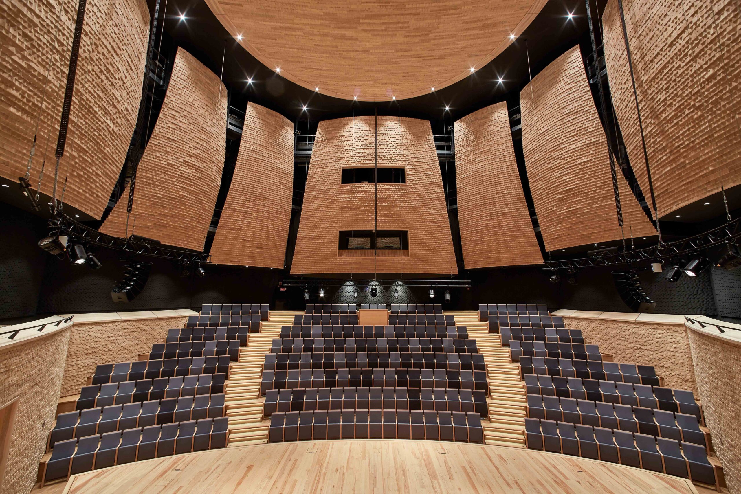 View from behind stage