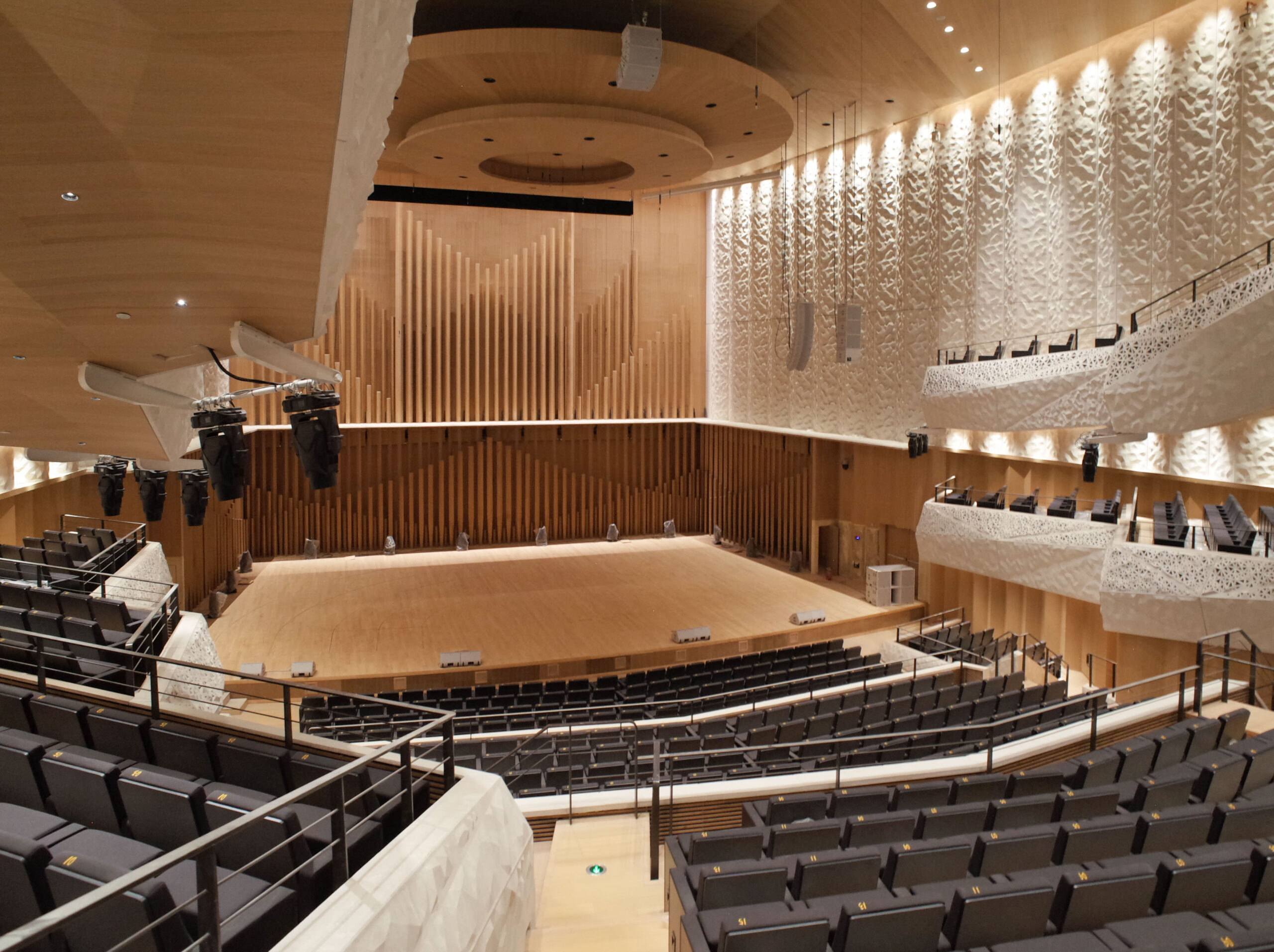 View of stage from main audience