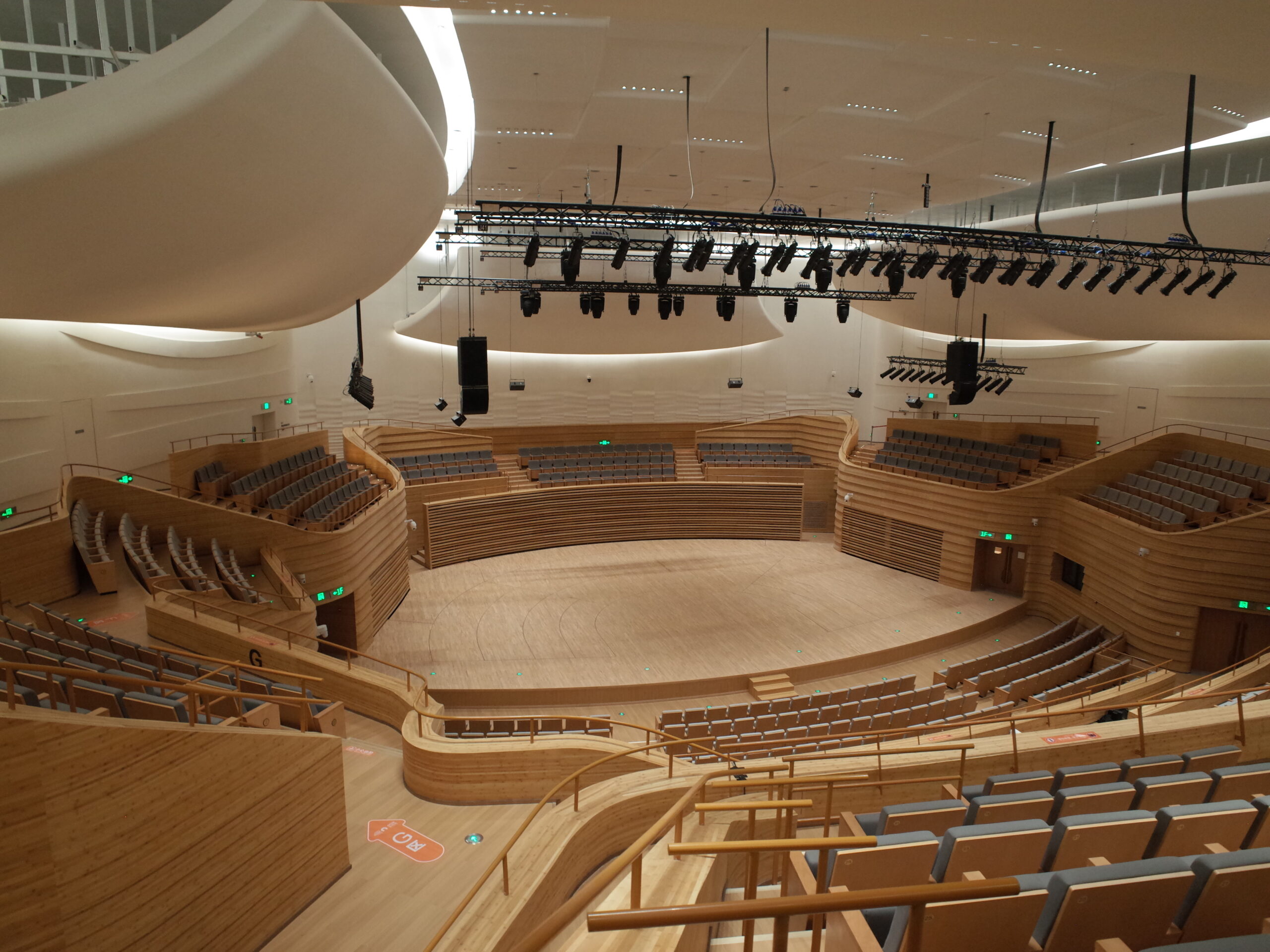 View of stage from main audience