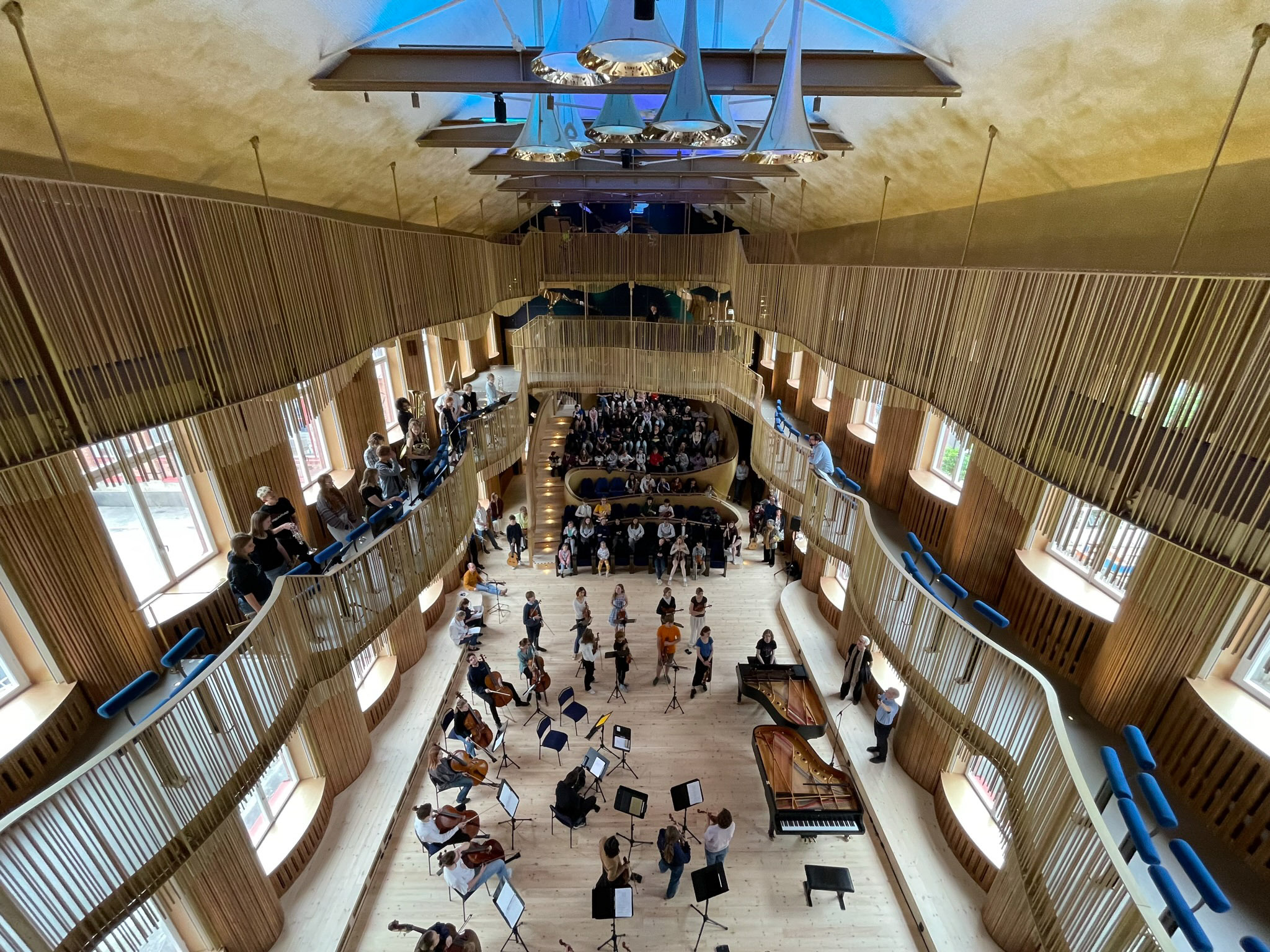 View to stage from top balcony