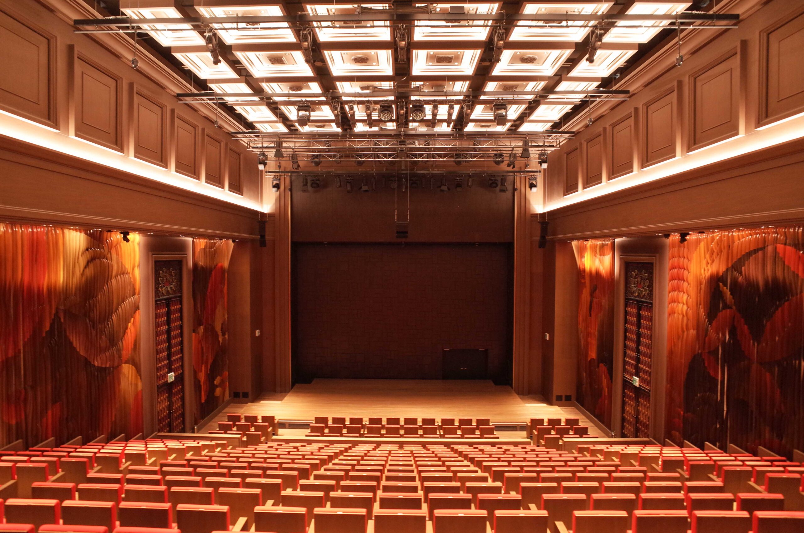 View of stage from the main audience